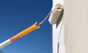 To paint a wall white